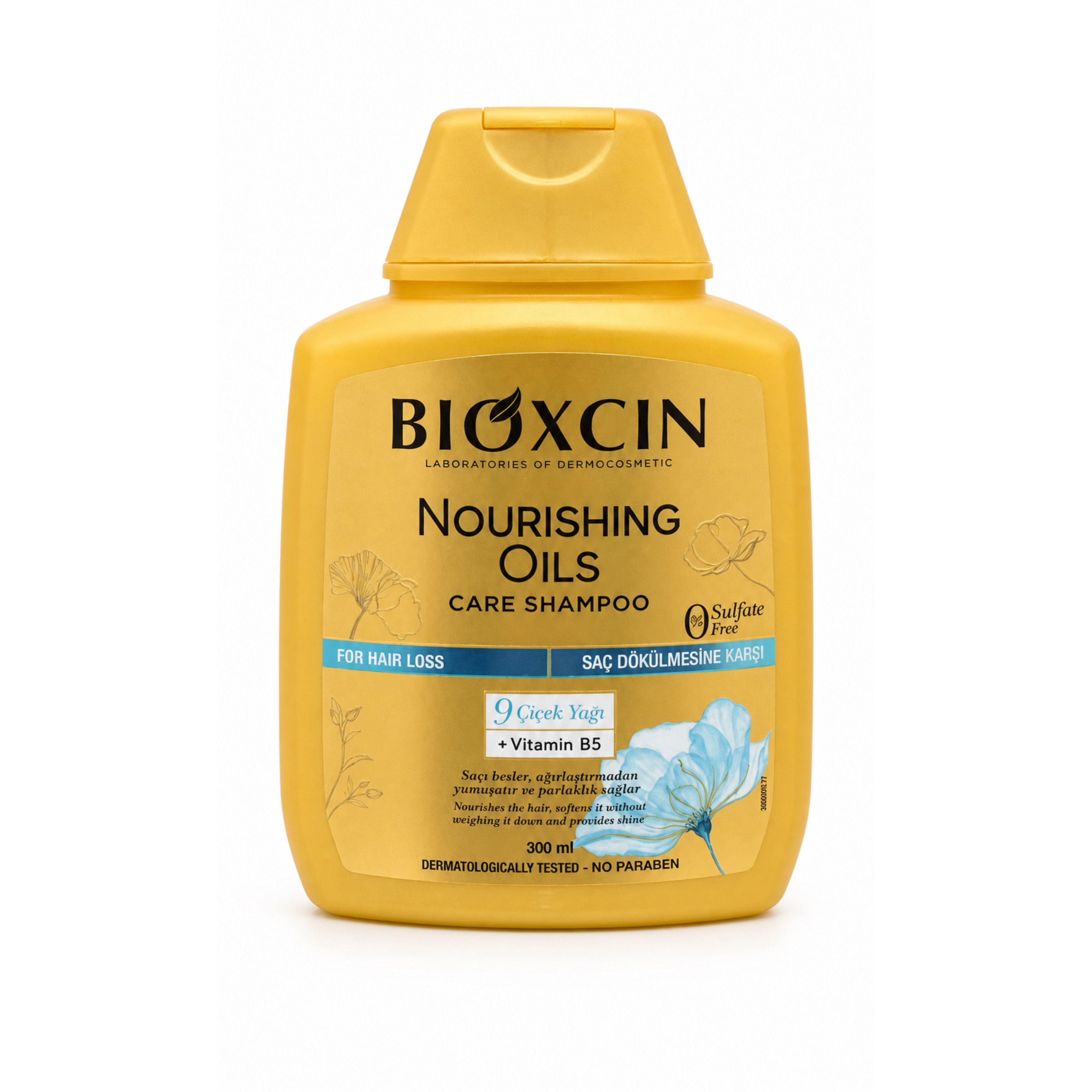 شامپو تقویت کننده و ترمیم کننده بیوکسین مدل Nourishing Oils Care مناسب برای انواع مو و موهای کراتین شده فری سولفات حجم ۳۰۰ میلی لیتر