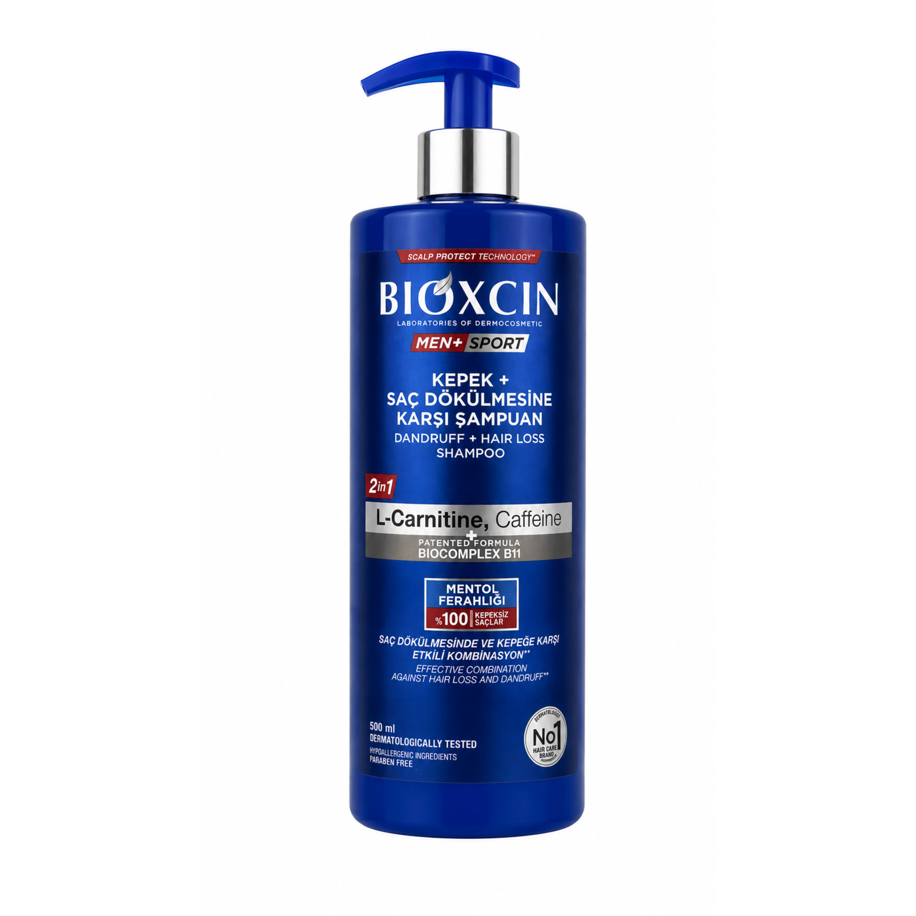 شامپو ضد شوره و ضد ریزش مو بیوکسین من اسپرت (Bioxcin Men+ Sport) 500 میلی‌لیتر