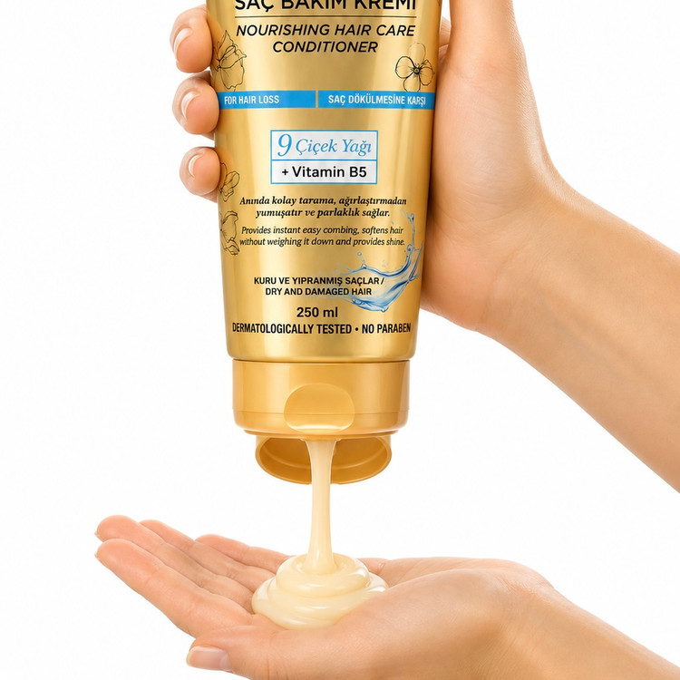 ماسک مو بیوکسین مدل Nourishing Hair Care حجم ۲۵۰ میلی لیتر مناسب برای انواع مو و موهای کراتین شده فری سولفات