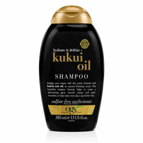 شامپو او جی ایکس مدل Kukui Oil – آبرسان و ضد وز موهای خشک حجم ۳۸۵ میلی لیتر