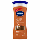 لوسیون بدن شکلاتی وازلین مدل Cocoa Radiant – آبرسان و درخشانکننده پوست حجم 400 میلی لیتر