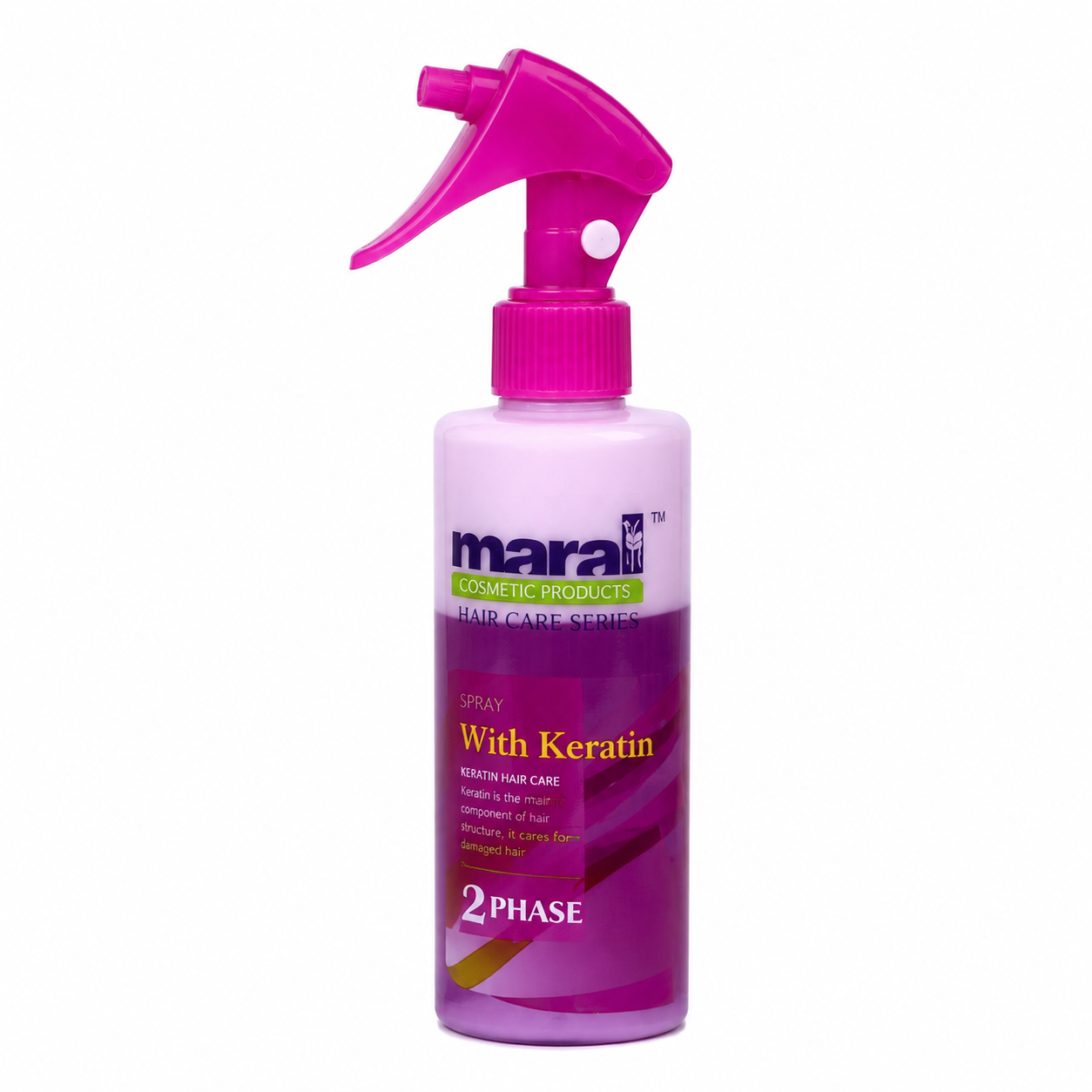 اسپری دو فاز مو مارال با کراتین مدل With Keratin حجم ۲۵۰ میلی‌لیتر