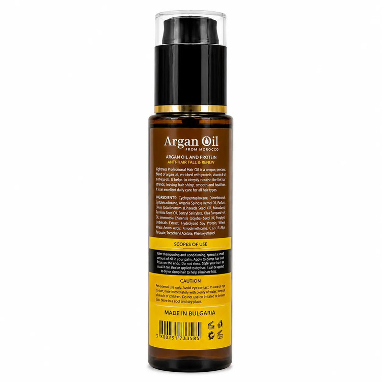 روغن مو آرگان لایتنس از مراکش مدل Professional Hair Oil حجم 100 میلیلیتر