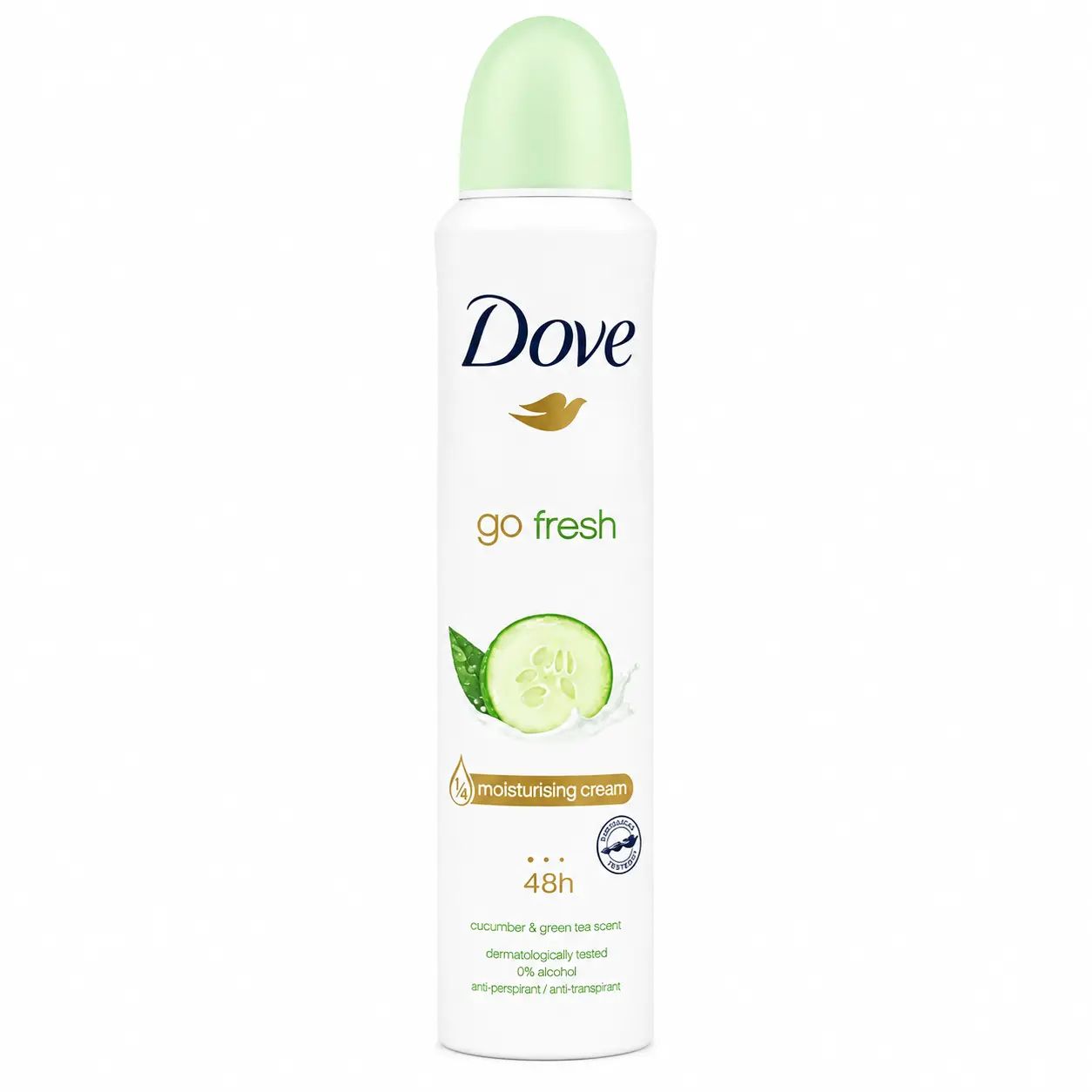 اسپری ضد تعریق داو Go Fresh با رایحه خیار و چای سبز ۴۸ ساعته
