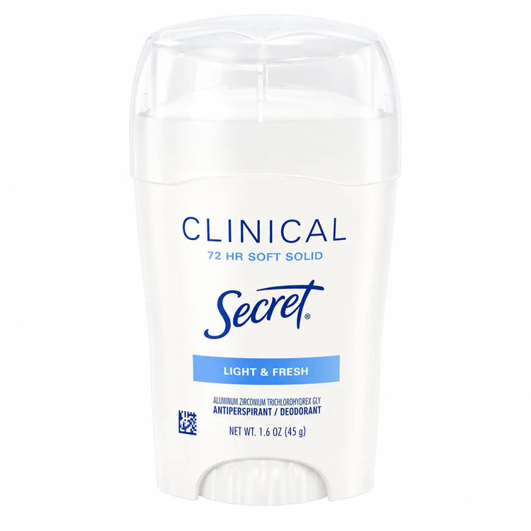 مام استیک ضد تعریق زنانه سکرت Clinical Strength Light & Fresh حجم 45 گرم