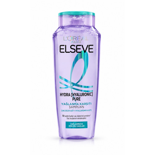 شامپو لورآل پاریس السیو Hydra Hyaluronic Pure ضد چربی و آبرسان مو ۴۰۰ میلیلیتر