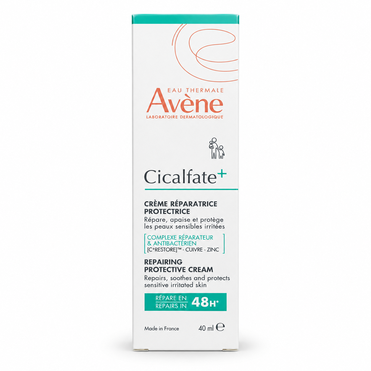 کرم ترمیم‌کننده و محافظ پوست اون (Avène) مدل Cicalfate+ حجم 40 میلی‌لیتر