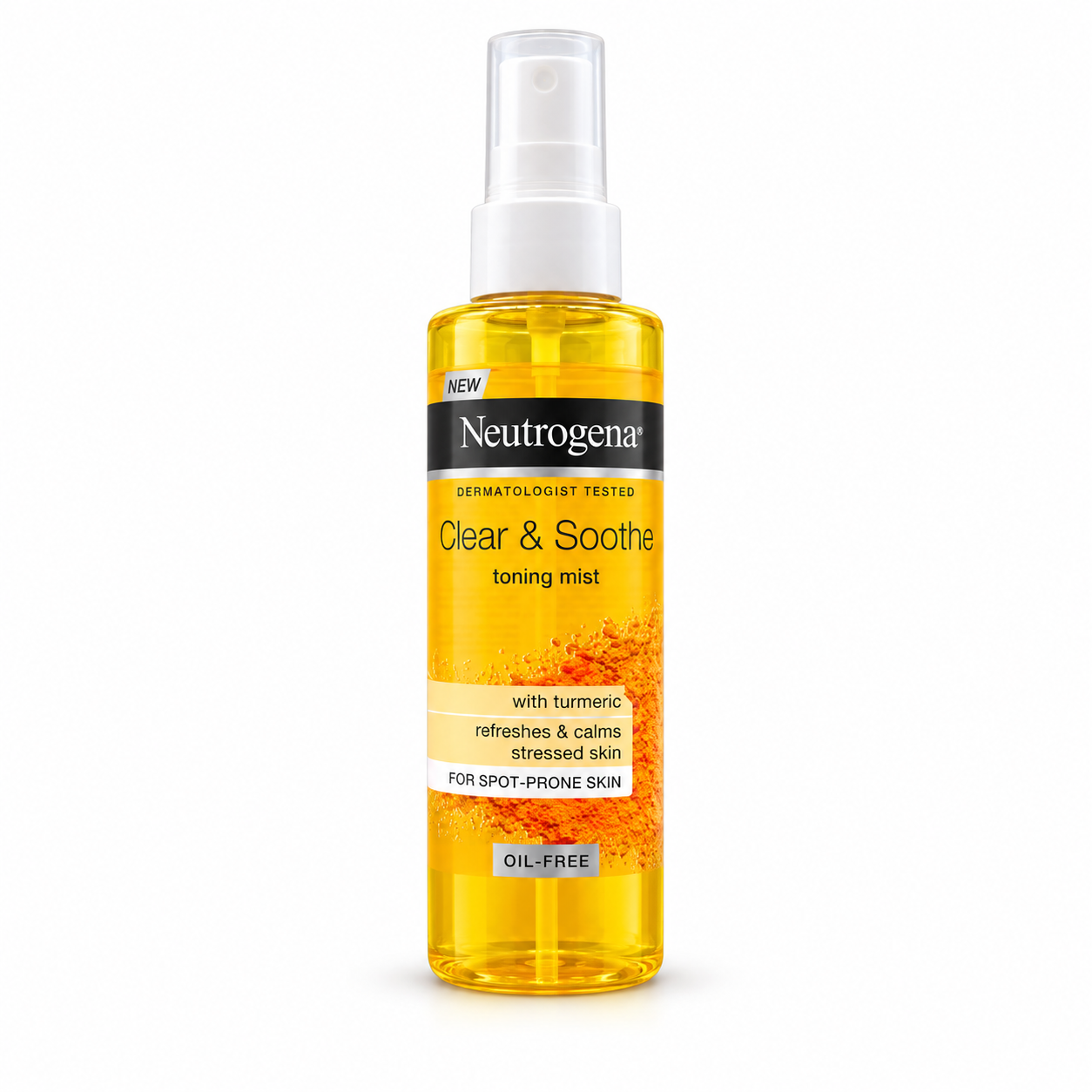 تونر اسپری نوتروژینا Clear & Soothe حاوی زردچوبه 125 میلی لیتر