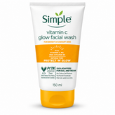 ژل شستشوی صورت ویتامین C سیمپل مدل Glow حجم 150 میلیلیت