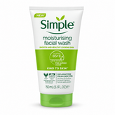 ژل شستشوی مرطوبکننده صورت سیمپل مدل Moisturising Facial Wash حجم 150 میلیلیتر