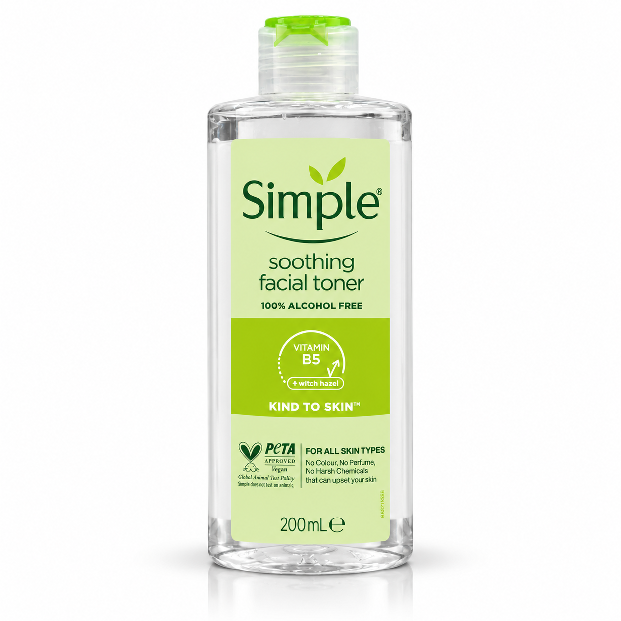 تونر تسکین‌دهنده صورت سیمپل مدل Soothing Facial Toner حجم 200 میلی‌لیتر