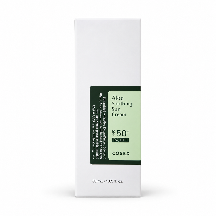 ضدآفتاب آبرسان و تسکیندهنده کوزارکس مدل Aloe Soothing Sun Cream SPF50+ PA+++ حجم 50 میلیلیتر