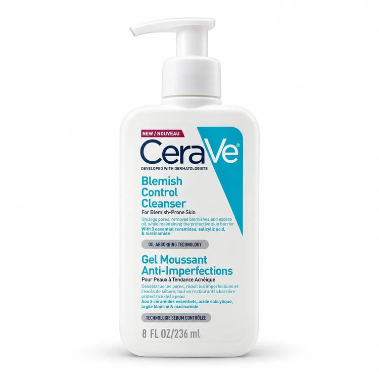 ژل شستشوی ضد جوش سراوی CeraVe Blemish Control Cleanser حجم 236 میلیلیتر